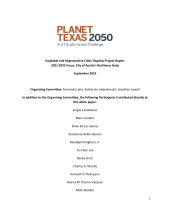 Planet Texas 2050 Equitable and Regenerative Cities Flagship - FY22 Report.pdf cover image