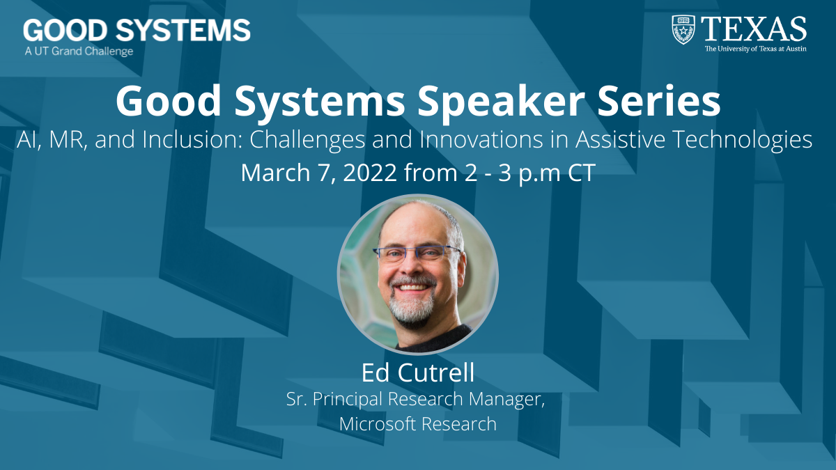 Good Systems Speaker Series