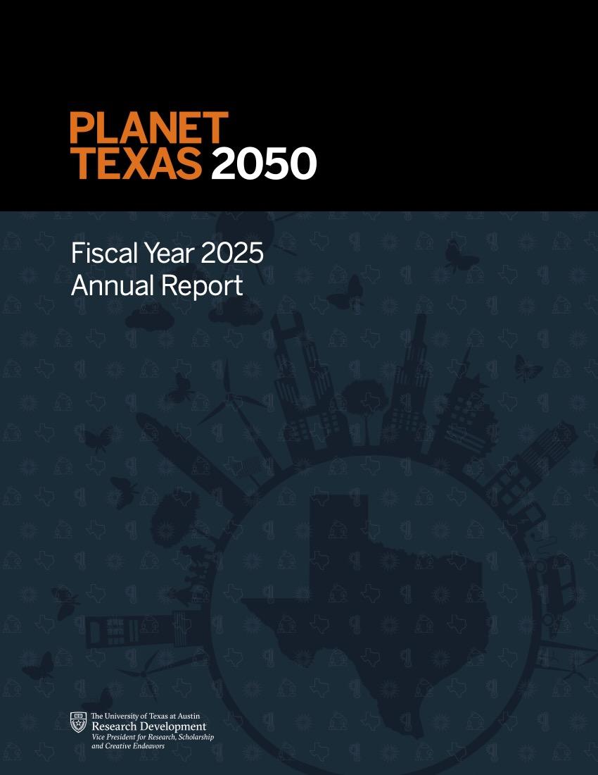 Planet Texas 2050 Annual Report 2025 Cover