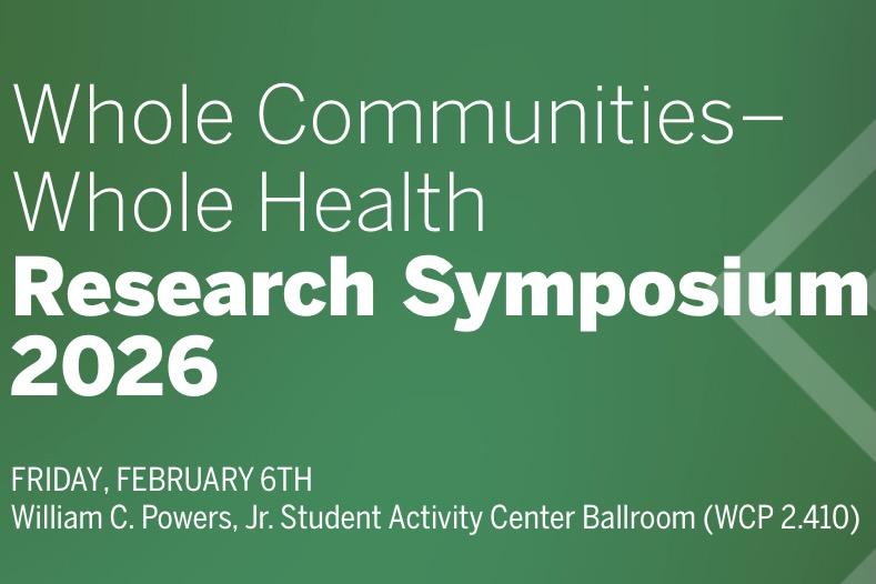 Whole Communities–Whole Health Research Symposium 2026 flyer