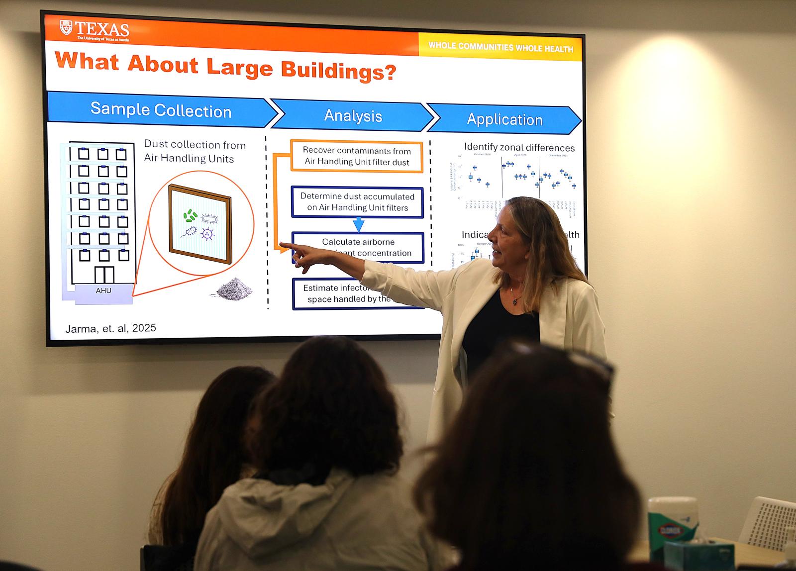 Professor Kerry Kinney presents her research at a Whole Communities–Whole Health event in November.