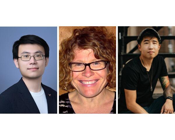 Headshots of COLA faculty awarded Good Systems seed grants. From left to right: Left to right: Yuhao Kang, Alison Kafer and Jo Hsu