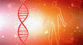 stock photo with DNA